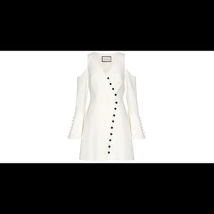 ALEXIS size MEDIUM dress white with bell sleeves